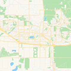 Empty vector map of Abbotsford, British Columbia, Canada