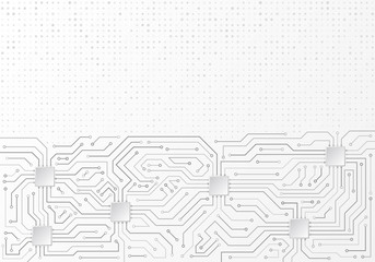 High-tech technology background texture. Circuit board vector illustration.