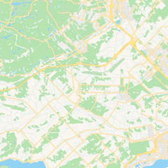 Fototapeta premium Empty vector map of Mirabel, Quebec, Canada