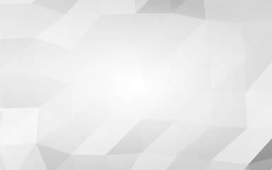Fototapeta premium White abstract background. Lowpoly backdrop. Crumpled paper. 3D illustration