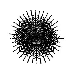 Obraz premium Stroke Spiral Stamp