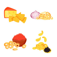 Isolated object of food and product icon. Set of food and party vector icon for stock.