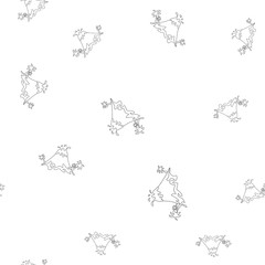 Volcanic eruption contour seamless pattern