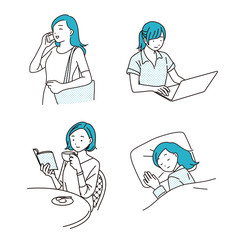 働く女性の一日