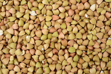 Buckwheat texture high-quality photograph of premium buckwheat groats