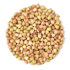 buckwheat isolated on white background