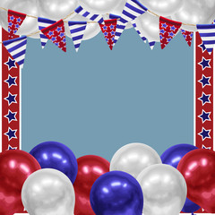 4th of July Background design for greeting cards in super high resolution.