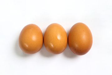 chicken egg isolated on white background