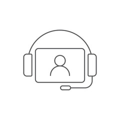 consulting vector icon concept isolated on white background