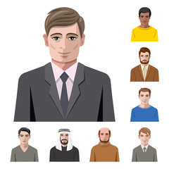 Isolated object of avatar and face sign. Collection of avatar and profile stock vector illustration.