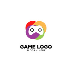 Game Logo Design Template, Vector