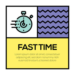 FAST TIME ICON CONCEPT