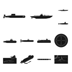 Vector illustration of technology  and fleet sign. Collection of technology  and navy vector icon for stock.