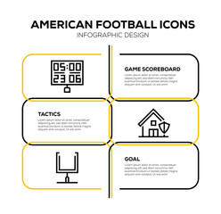 AMERICAN FOOTBALL ICON SET