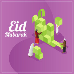 Isometric Ied Greetings card