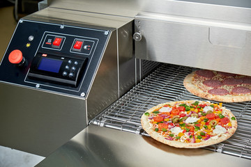 Industrial electric pizza oven for catering. Professional kitchen equipment