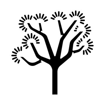 Joshua tree glyph icon