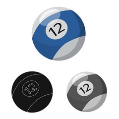 Vector design of sport and ball sign. Collection of sport and athletic stock vector illustration.