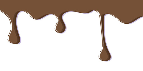 Banner template with chocolate and copy space.