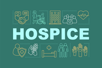 Fototapeta premium Hospice word concepts banner