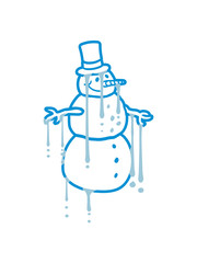 schneemann gesicht kopf cool böse winter weihnachten kalt schnee basteln bauen schneeball spaß spielen comic cartoon lustig clipart