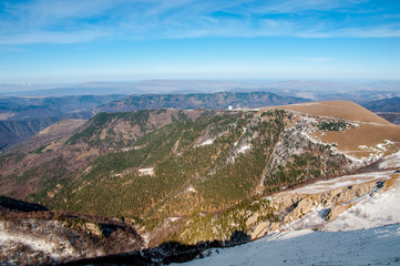 Snowy Caucasian mountains