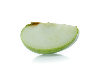 Green apple, isolated on white background
