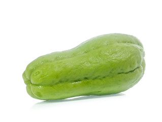 chayote isolated on white