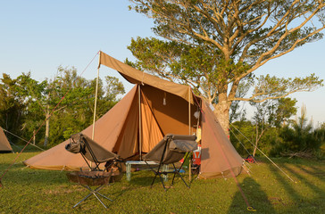 キャンプ場の風景