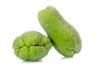 chayote isolated on white