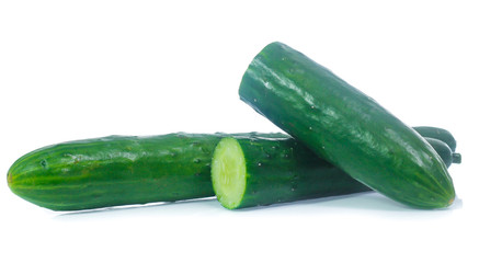 cucumber isolated on white background