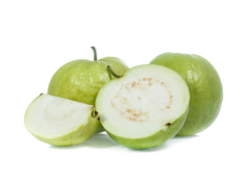 Guava isolated on white background