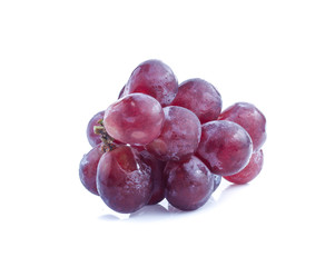 red grape isolated on white background