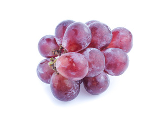 red grape isolated on white background