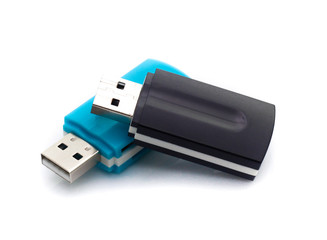usb flash drive isolated on white background