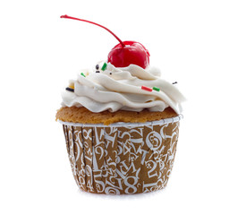 cupcakes isolated on white