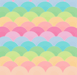 Pastel color rainbow pattern vector