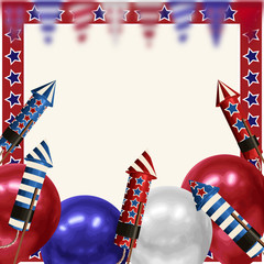 4th of July Background design for greeting cards in super high resolution.