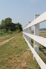 White fence