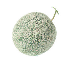 green melon isolated on white background