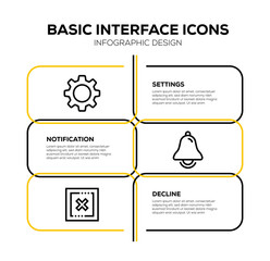 BASIC INTERFACE ICON SET