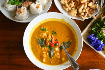 Crab coconut milk curry, southern style, Thailand