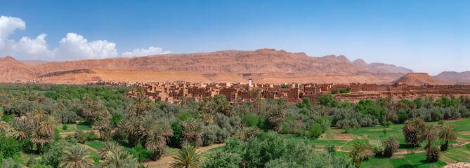 Tinerhir Town and Oasis, Morocco