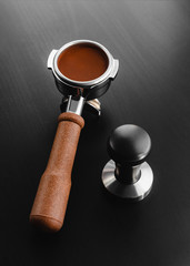 tempera and holder, equipment for making freshly brewed coffee.