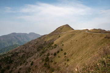 Obraz premium 四国山脈 瓶が森UFOライン