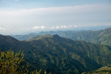 Naklejka premium 四国山脈 瓶が森UFOライン