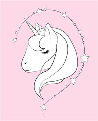 unicorn head coloring