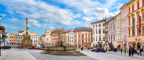 Olomouc, Czech Republic – Nov 11, 2018: Historical sights of beautiful Olomouc in Moravia - obrazy, fototapety, plakaty