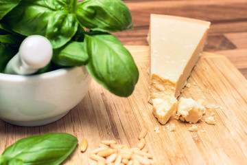 Parmigiano Reggiano, Basil and Pine Nut Kernels
