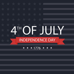 4yh of july independence Day United States background,Flat design